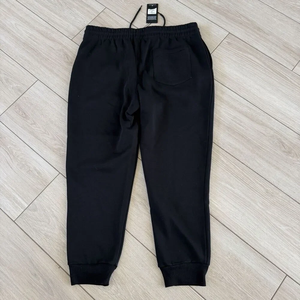 NEW True Religion Mens Black Jogger Pants Black XXL Horseshoe